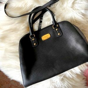 Michael Kors Black Medium Dome Bag